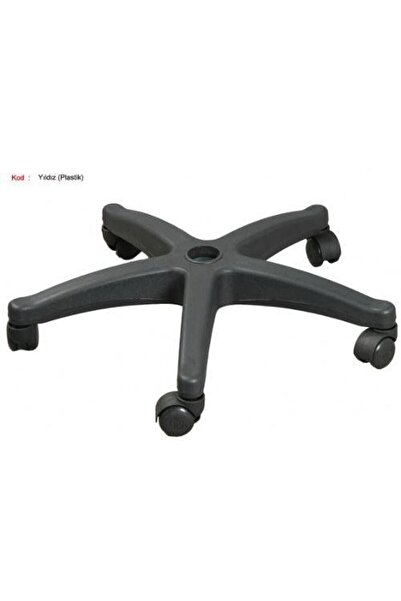 Keskin Plastik Tekerli Yıldız Ayak Ofis Müdür Yönetici Sekreter Koltuğu Yedek Parçası