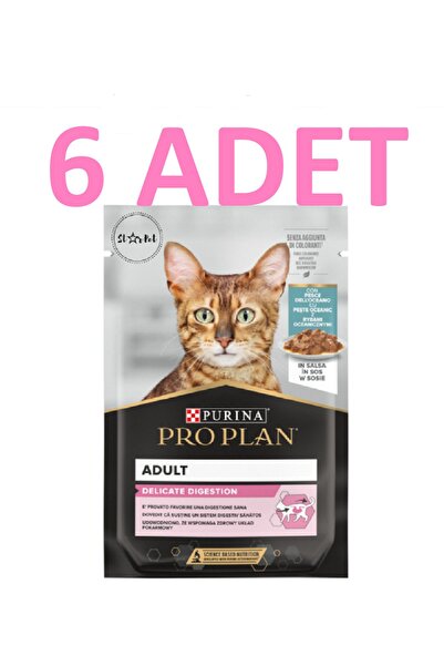 Pro Plan Pro Plan Delicate Sos İçinde Okyanus Balıklı Pouch Kedi Yaş Maması 85 Gr X 6 Adet
