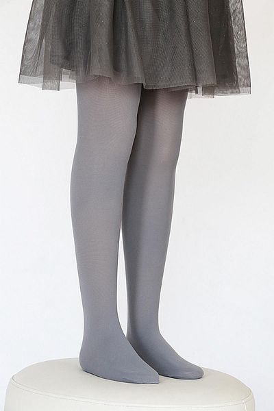 Daymod Κοριτσίστικο καλσόν Micro 50 Dark Grey Plain Mousse