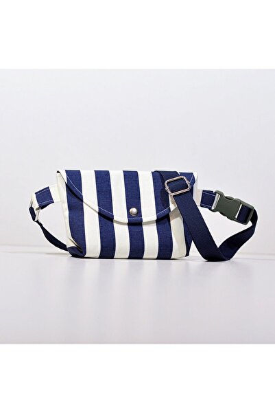 minart design Adjustable Waist Lined Striped Mini Bag