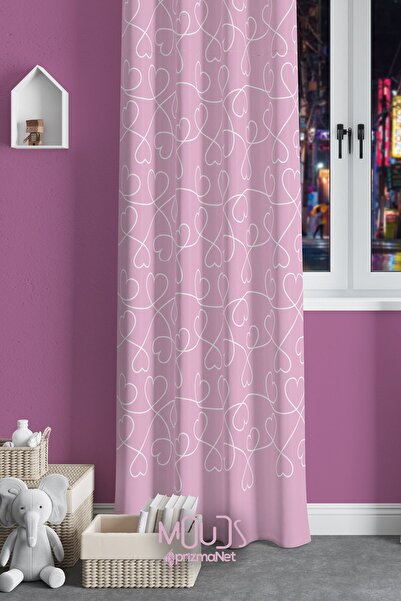 Moud's Дитяча та дитяча кімната з рожевим серцевим візерунком, замша, екстраф...