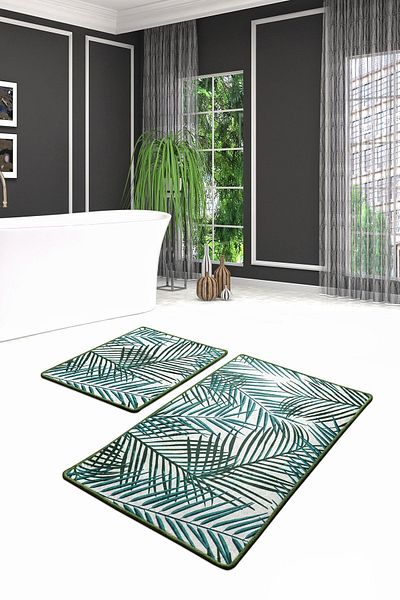 Chilai Home Botany 2-Piece Bathroom Set - Mat Set