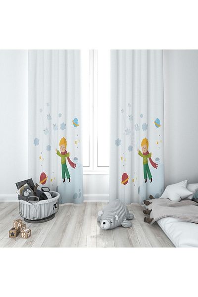 Lolla Evmila Children's Room Patterned Background Curtain