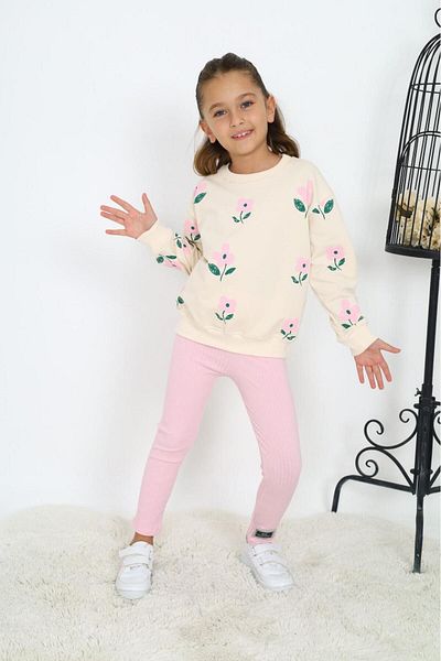 My Kids Wear طقم خيطين منقوش بالزهور للفتيات