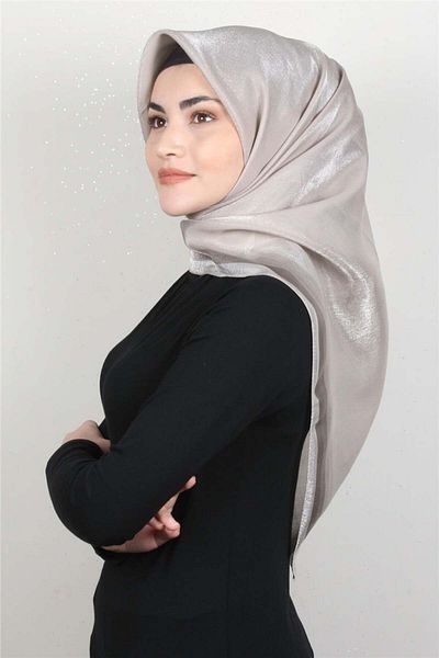 PİRAMİT Glitter Amber Scarf 3009-8 - Sand Beige