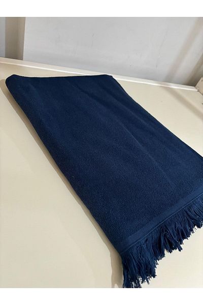 Deneme Zamanı Oversized Large Size Bath Towel 100X150 Navy Blue