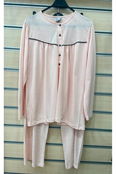 Nena Plus Size Wearable Long Sleeve 100% Cotton Women's Pajamas Set - Four Seasons
