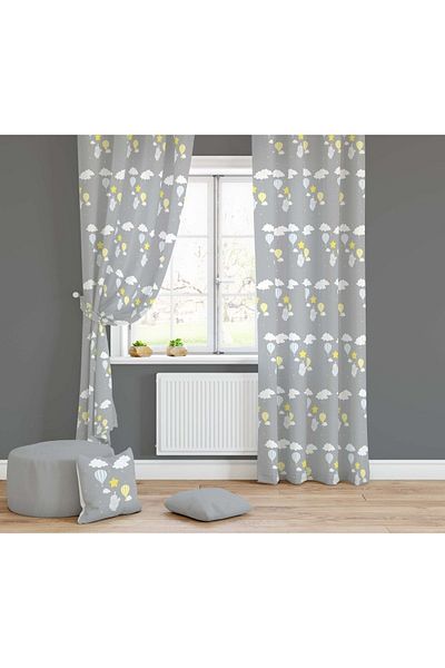 Lolla Evmila Children's Room Patterned Background Curtain