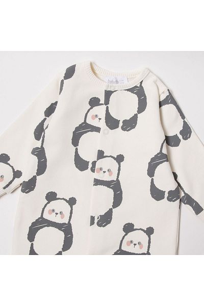 Bebetto K4444 Model Chubby Jumpsuit with Two Thread Booties Adorable