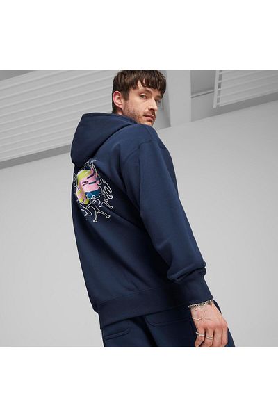 Puma Ανδρικό φούτερ με κουκούλα Graphic Downtown