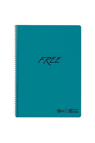 KESKİN COLOR حاد A5 Pp غطاء حلزوني دفتر مجاني 100 Ypمخطط