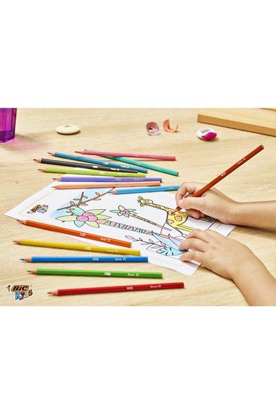 Bic Creioane colorate uscate Tropicolors 12 culori / 8325669