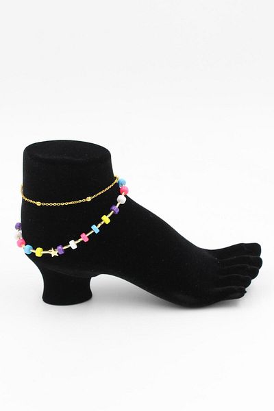 Chantaky 052 607 Colorful Stone Anklet