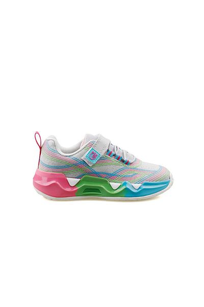 Dudino Tenis roz pentru fete - culoare panglică, talpă Velcro
