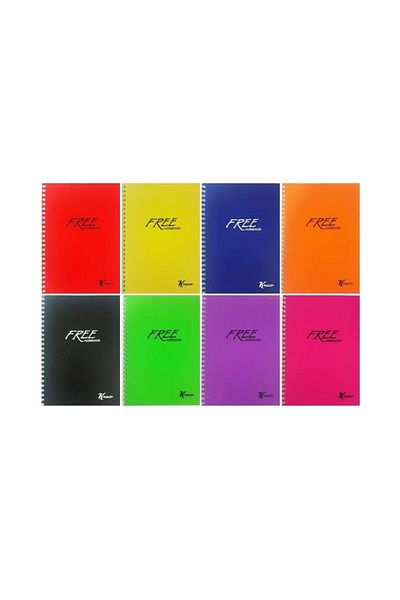 KESKİN COLOR Keskin Free Pp Cover Notebook A4 60yp.plain (1 Piece)