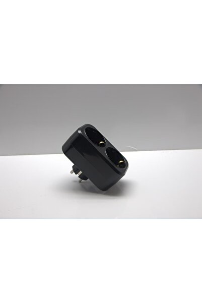 enparlak İkili Golyat Fiş Priz Siyah Mutlusan