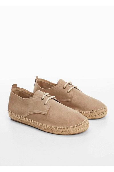 MANGO Kids Espadrilles aus Wildleder mit Schnürung