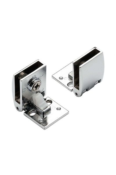 Ayder Eklit Glass Door Hinge Set Chrome