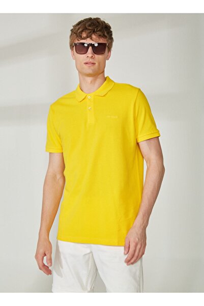 Lee Cooper Men's Polo T-Shirt - Yellow, 199 LCM,242040 BAS