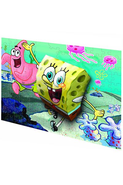 Mega Puzzles 110 Parça 3d Breakthrough Puzzle Sponge Bob 50707