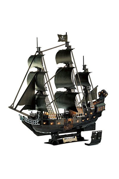 Genel Markalar Cubic Fun 3D 293 Parça LED Işıklı Puzzle Queen Anne's Revenge