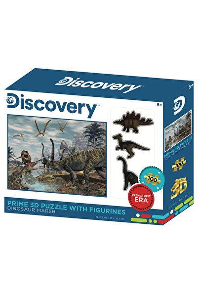 Prime 3D Dinozor Bataklığı 100 Parça Puzzle ve Figür Set 15546