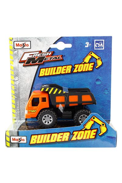 Maisto Construction Vehicles Dump Truck Engineering Vehicle with Orange Metal Body