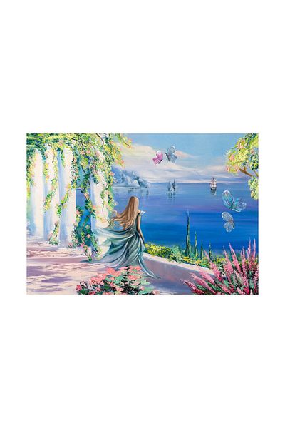 Blue Focus Lonely Girl 500 Piece Puzzle - LONELY GIRL