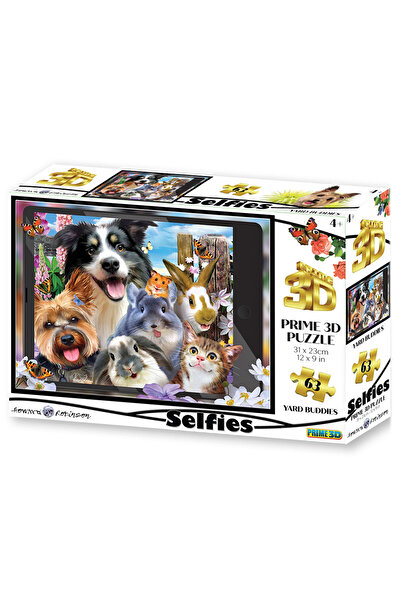 Prime 3D Sevimli Dostlar Selfie 63 Parça Puzzle 20557