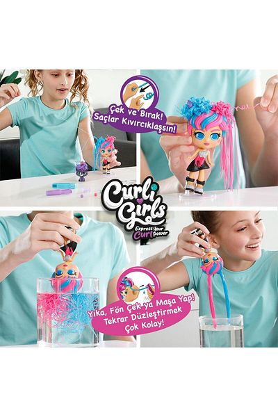 Silverlit Curli Girls Baby and Animal Set of 2 - Milli Ve Vogue