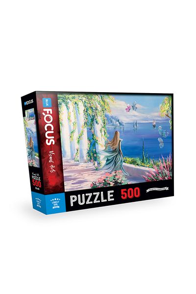 Blue Focus Lonely Girl 500 Piece Puzzle - LONELY GIRL