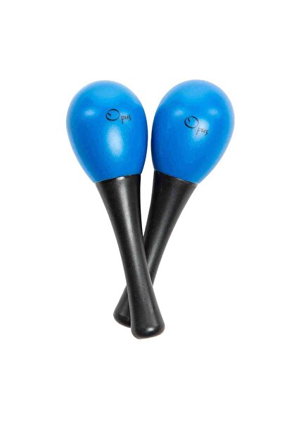 OPUS PM-2BL Plastik Saplı Marakas-Küçük Boy-Mavi