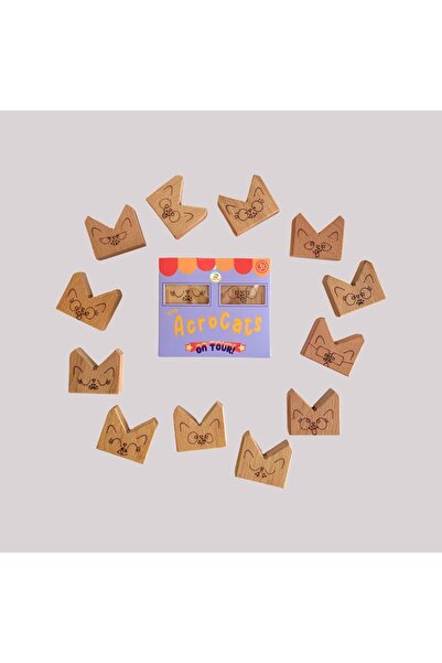 Plamingo AcroCats on Tour مكعبات التوازن الخشبية