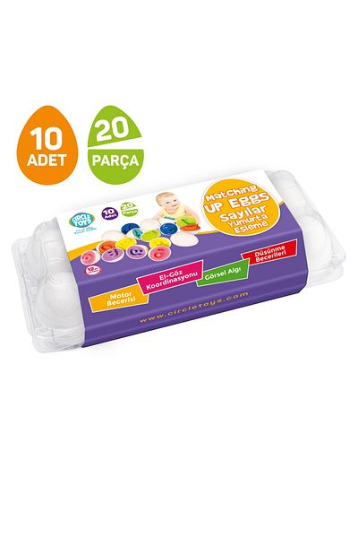 Circle Toys 10-Piece Egg Matching Numbers