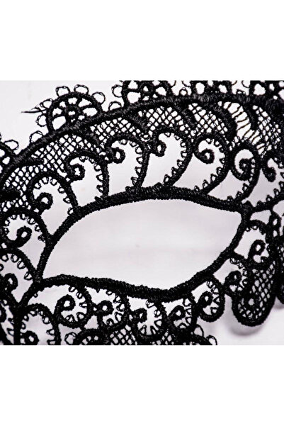 samur parti parti aksesuar & kostüm Black Color Lace Cut Lace Embroidered Prom Party Mask No 10