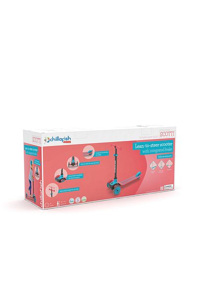 Chillafish Scotti 3 Wheel Scooter - Red