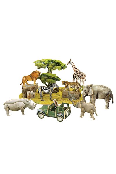 Cubic Fun 3d Puzzle National Geographic Kids - Africa Wildlife