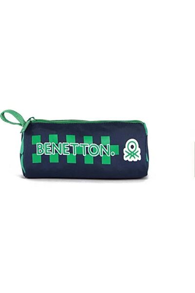 Benetton Geantă pentru stilou cu model verde cu un singur compartiment United Colors of Benetton 03777