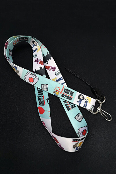 Apptakı Greys Anatomy Yaka Kartı Aksesuar Boyun Ipi Boyun Aski Ipi Telefon As...