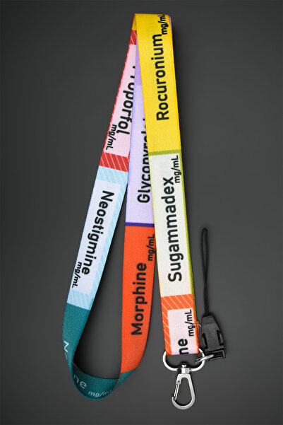 Apptakı Anestezi Boyun Askı İpi Yaka Kartı Boyun Askısı Telefon Askısı - ASK0273