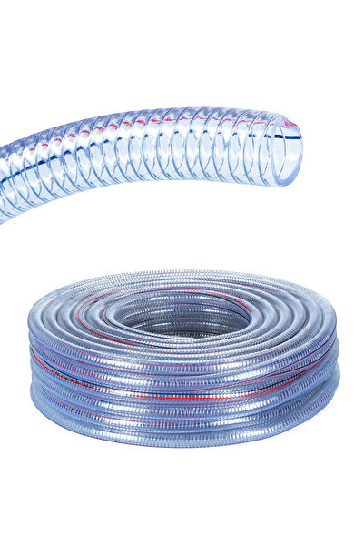 Çelik Telli Şeffaf Hortum Tip-a 1 1/2 (38 MM) 50 Metre