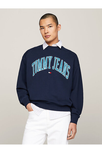 Tommy Hilfiger TJM BOXY POP VARSITY CREW