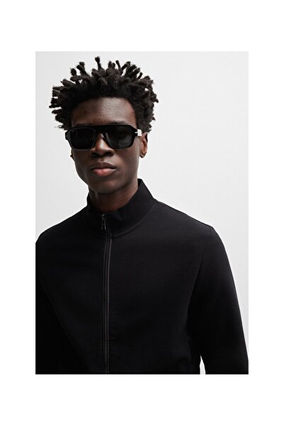 BOSS Uygun Renkte Yan Panelli Osmanlı Tipi Fermuarlı Sweatshirt