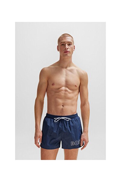 BOSS Logolu Hızlı Kuruyan Deniz Şortu