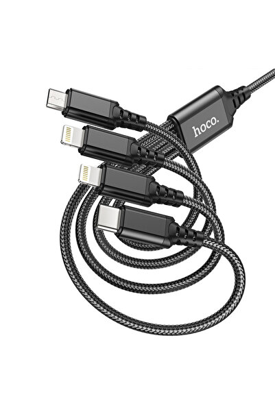 Genel Markalar X76 4in1 Type-c Iphone Lightning Micro Usb 2a Şarj Kablosu