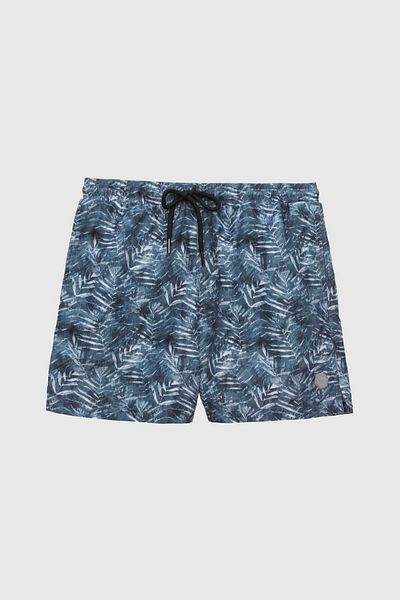 D'S Damat Μαγιό Ds Damat Regular Fit Γκρι εμπριμέ σορτς