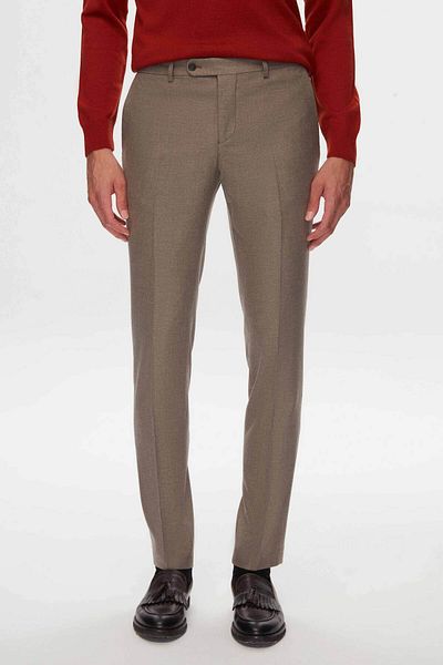 Twn Mink Gabardine Fabric Trousers
