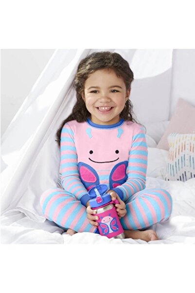 Skip Hop Zoo Pipetli Paslanmaz Çelik Suluk 350 ml Kelebek
