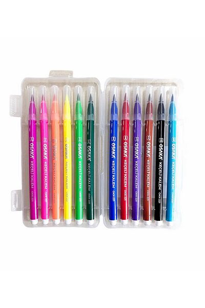 Osaka Brush Tip Felt Pen 12 Pack Okk-221