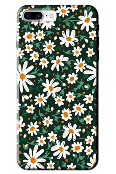 Zebana Apple iPhone 8 Plus Compatible Case Spring Flowers 4 Silicone Case (Pr...